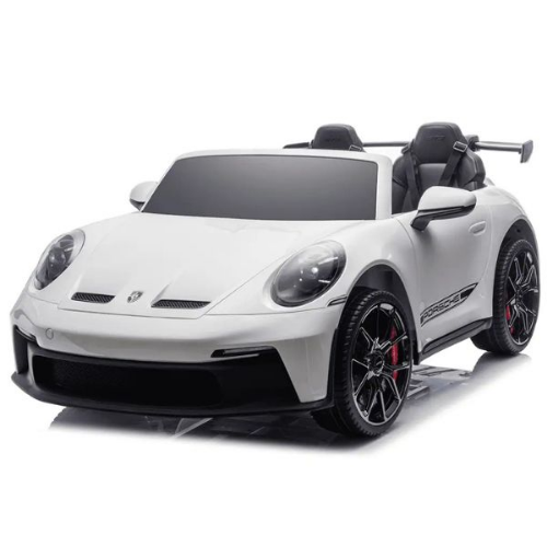 מכונית ממונעת לילדים פורשה Porsche 911 GT3 דגם XXL מתח 24V - לבן