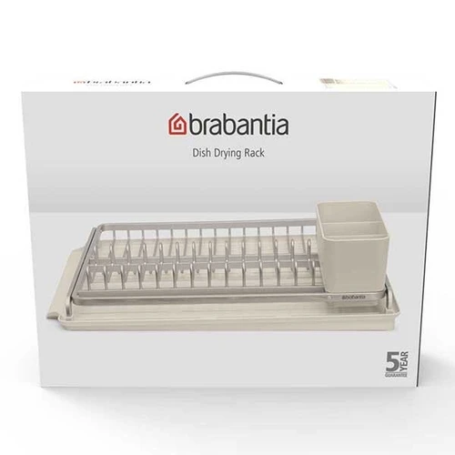 מתקן לייבוש כלים גדול - בז׳ עדין Brabantia - מתקן לסכום - אריזה 