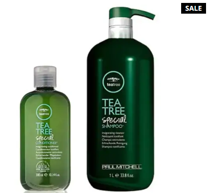 מארז שמפו 1L ומרכך טי טרי 300ML פול מיטשל TEA TREE PAUL MITCHELL
