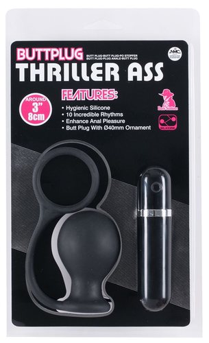 פלאג אנאלי רוטט משולב עם טבעת זקפה NMC - Thriller Ass 