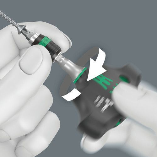 ידית מברג T ראצ'ט לביטים כולל ביטים 18 יח' KK RA 400 מבית WERA