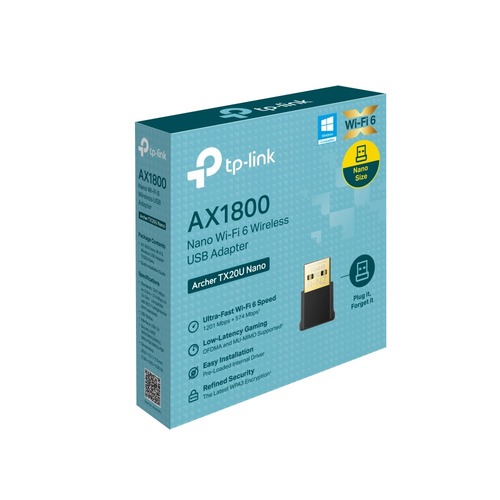 מתאם רשת Tp-Link Archer TX20U Nano AX1800 USB Adapter