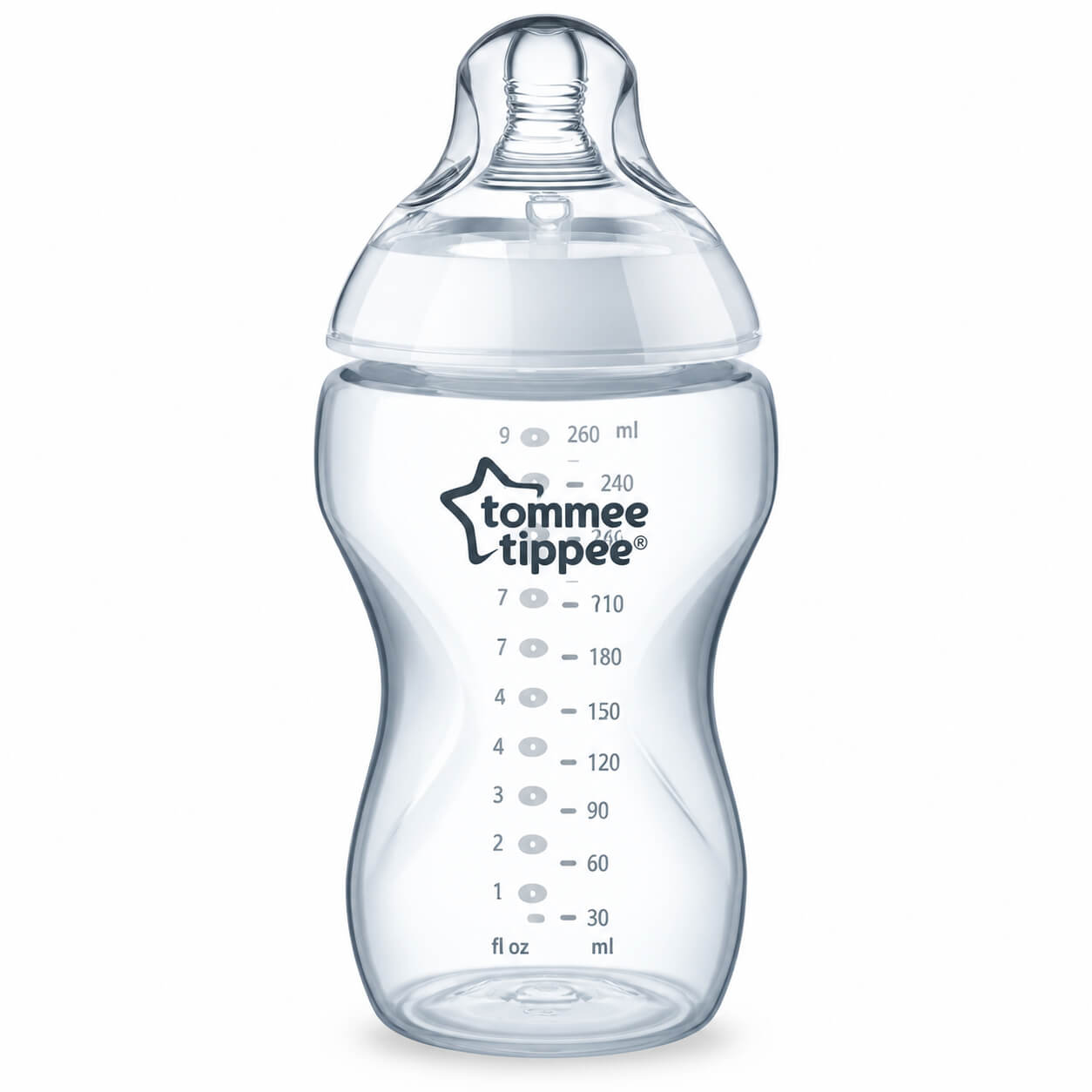 בקבוק האכלה Closer to Nature שקוף 340 מ"ל Tommee Tippee