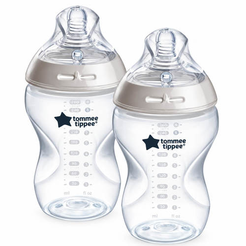 זוג בקבוקי האכלה Natural Start זרימה בינונית 3+ חודשים Tommee Tippee