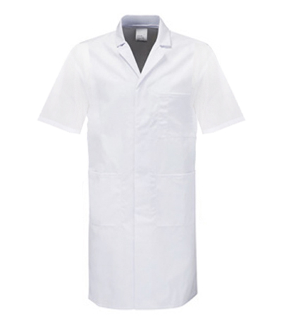 חלוק מעבדה שרוול קצר WORK FASHION