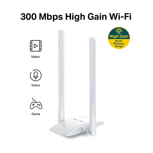 מתאם רשת אלחוטי Mercusys N300 Wireless Mini USB Adapter MW300UH V3