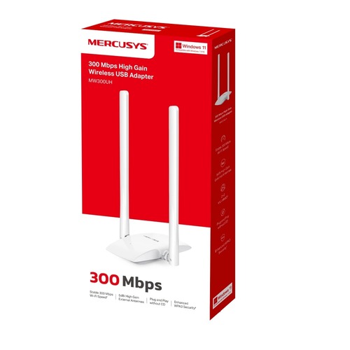 מתאם רשת אלחוטי Mercusys N300 Wireless Mini USB Adapter MW300UH V3