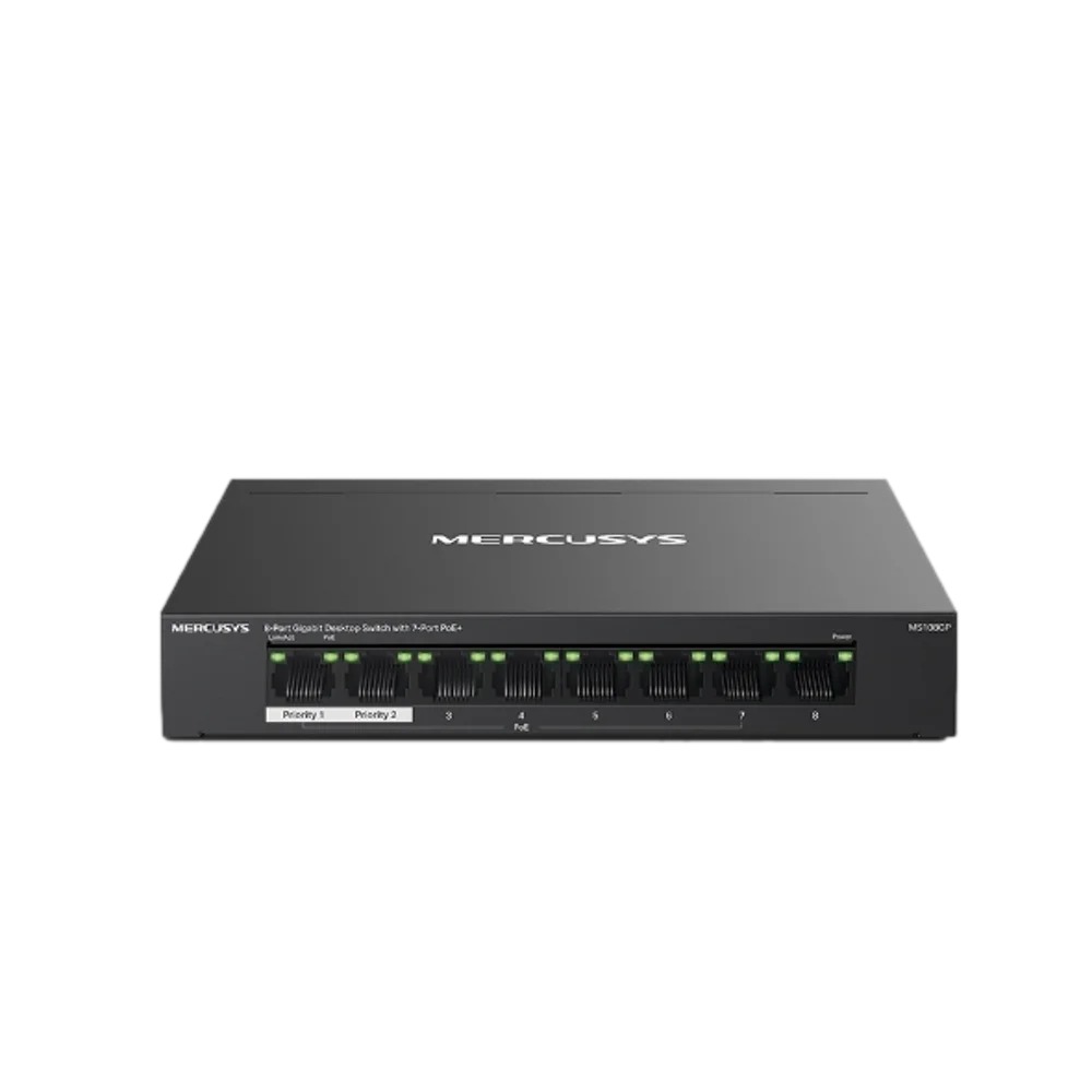 מתג Mercusys MS108GP 8-P Gigabit