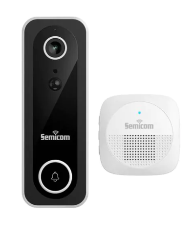 פעמון דלת חכם עם מצלמת אבטחה Wi-Fi מבית SEMICOM