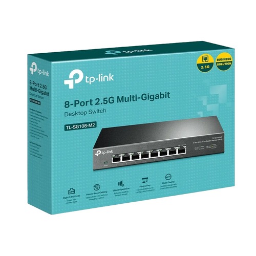 מתג חכם Tp-Link SG108-M2 8 Port 2.5Gbps