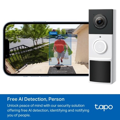 פעמון וידאו אלחוטי Tp-Link Tapo D210 3MP