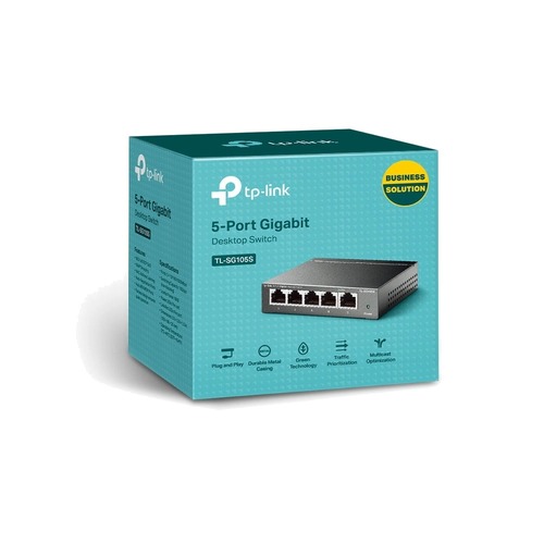 מתג שולחני Tp-Link TL-SG105S 5-Port Desktop Switch