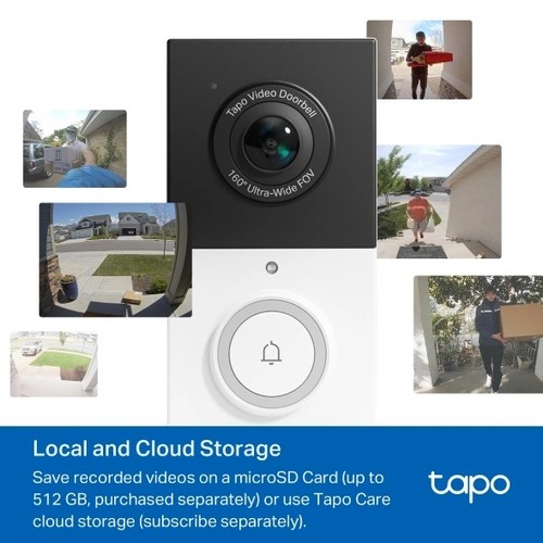 פעמון וידאו אלחוטי Tp-Link Tapo D210 3MP