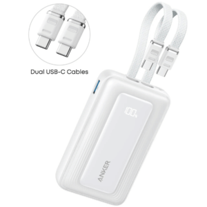 מטען נייד עם כבלים מובנים Anker Zolo Power Bank 35W 10000mAh