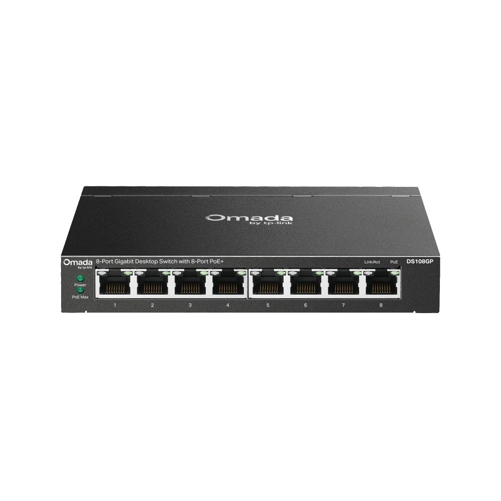 מתג 8 פורטים +Omada DS108GP PoE