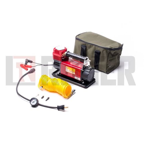 מדחס אויר 12V אדום ספיקה כפולה ראש גדול