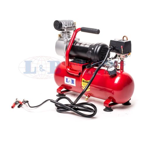 מדחס אויר 12V מקצועי עם מיכל 8 ליטר ספיקה גבוהה