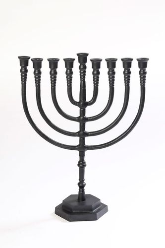 חנוכיה דגם מנורה BRASS שחור
