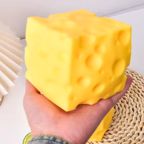 סקוושי גוש גבינה צהובה 10X10X10 ס