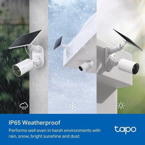 מצלמת אבטחה אלחוטית עם פאנל סולארי Tp-Link Tapo C410 Kit