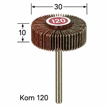 גלגל למלות ליטוש 30 מ״מ גרעין 120 – proxxon 28985