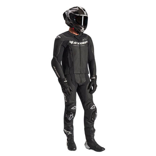 חליפת עור אלפינסטארס שחור 2PCS שני חלקים GP FORCE V2 ALPINESTARS