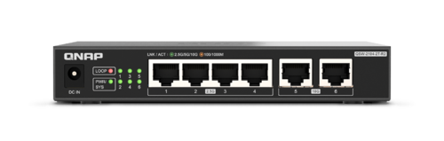 מתג לא מנוהל | 2x10GbE + QNAP QSW-2104-2T-R2 4x2.5GbE