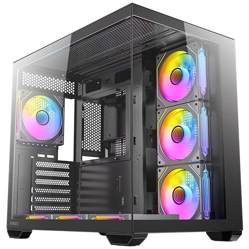 מארז | Antec CX Mirror Black Mini-Tower Gaming Case 7X120mm ARGB