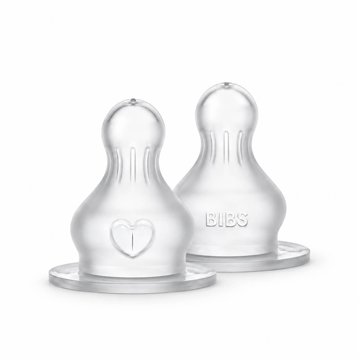 זוג פטמות סיליקון לבקבוק זרימה מהירה BIBS