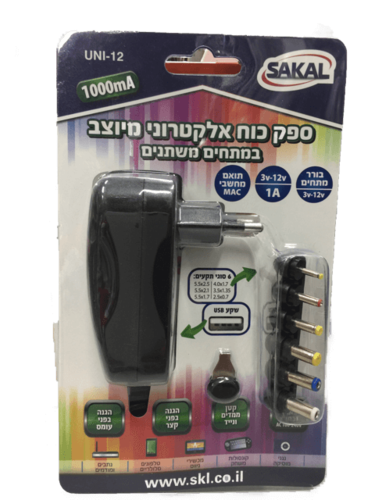 שנאי ספק כוח אלקטרוני מיוצב עד 1A במתחים שונים 