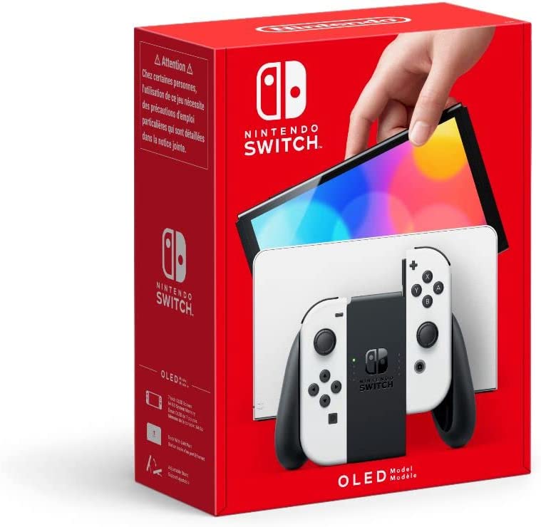  Nintendo Switch OLED 64GB HEG-001 קונסולת משחק נינטנדו  לבן יבואן רשמי 
