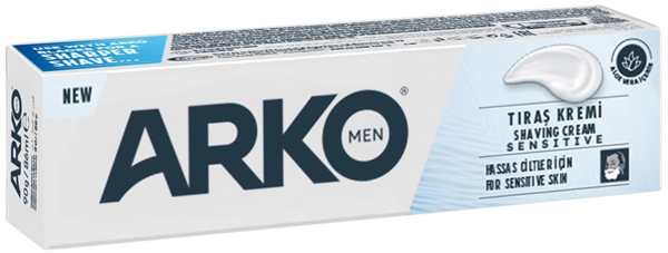 משחת גילוח לעור רגיש SENSITIVE ‏90 גרם ARKO