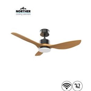 מאוורר תקרה 42" CLASSICO WIFI לפרגולה IP44 כולל שלט ותאורה NORTHER