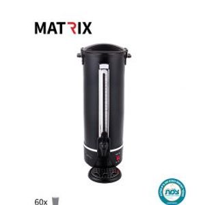 מיחם לשבת שחור 60 כוסות נירוסטה+מגש כוסות MATRIX