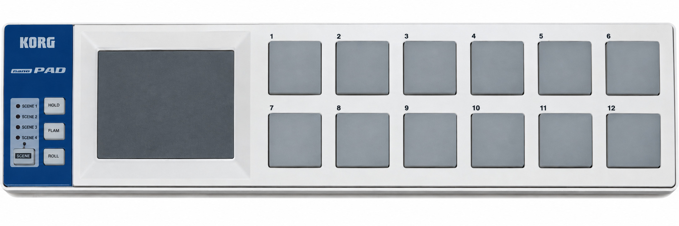 משטח שליטה Korg nanoPAD – שלט MIDI USB עם 12 פדים