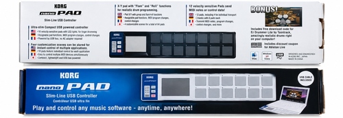 משטח שליטה Korg nanoPAD – שלט MIDI USB עם 12 פדים
