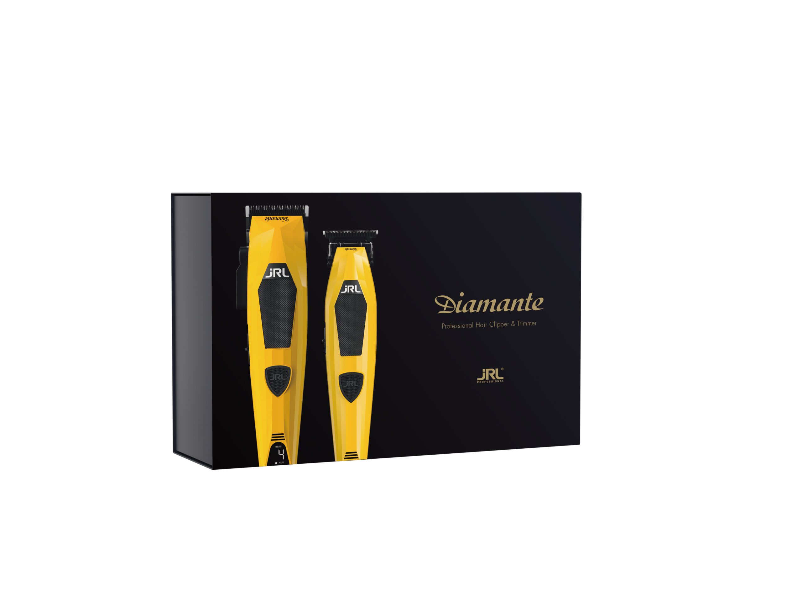  סט מכונות תספורת JRL Diamante Collection Clipper + Trimmer Set צבע צהוב