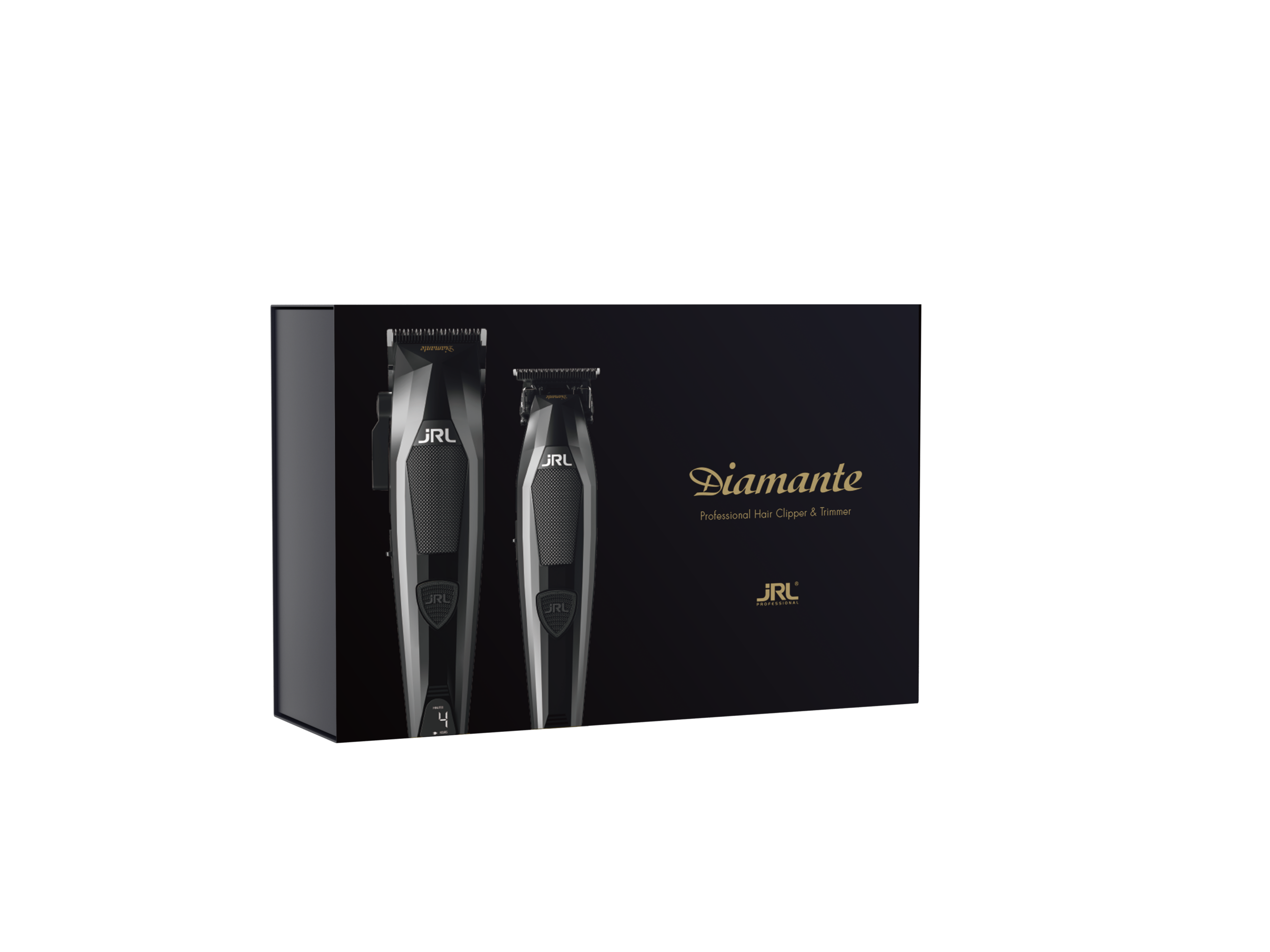 סט מכונות תספורת וטרימר צבע שחור Diamante – JRL