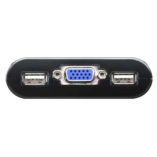 קופסת מיתוג 2 ערוצים Aten CS22U 2-Port USB VGA Cable KVM