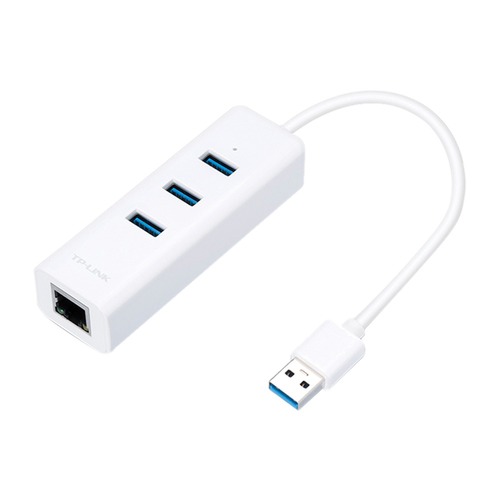 מפצל USB 3.0 לחיבור רשת RJ45 בעל 3 חיבורי TP-Link UE330 USB 3.0