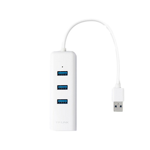 מפצל USB 3.0 לחיבור רשת RJ45 בעל 3 חיבורי TP-Link UE330 USB 3.0