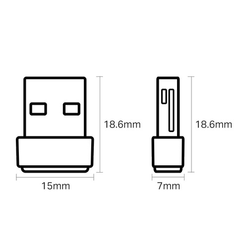 מתאם רשת אלחוטי Tp-Link USB Archer T600U Nano AC600