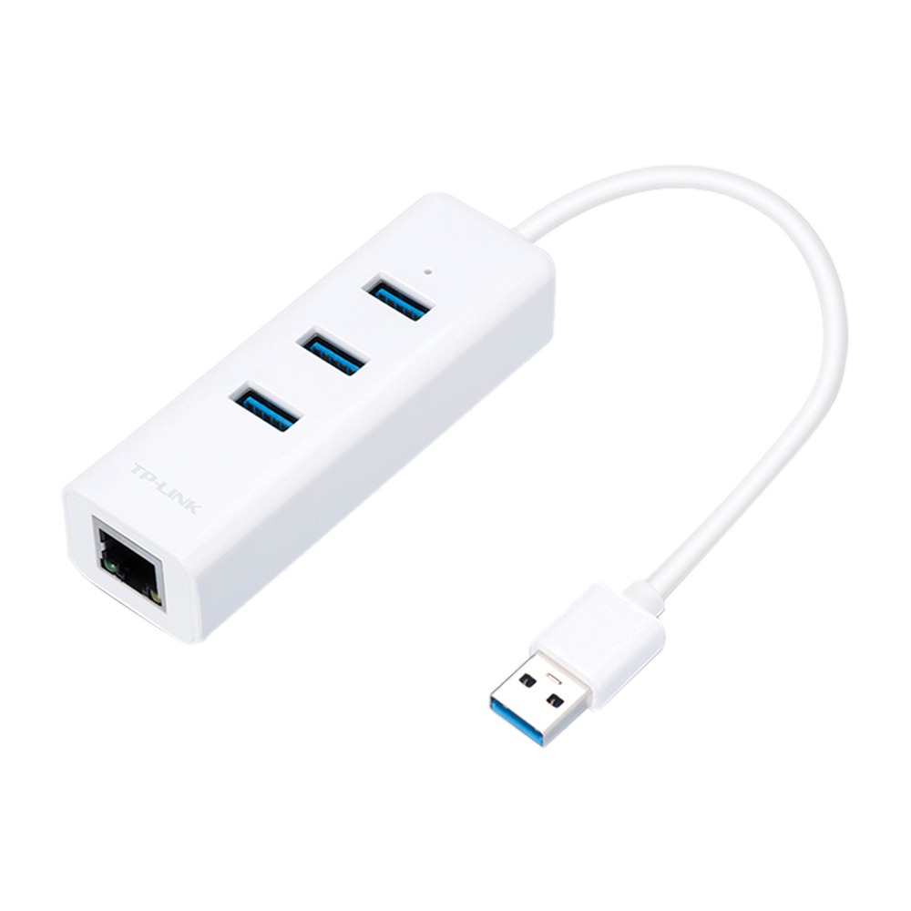 מפצל USB 3.0 לחיבור רשת RJ45 בעל 3 חיבורי TP-Link UE330 USB 3.0