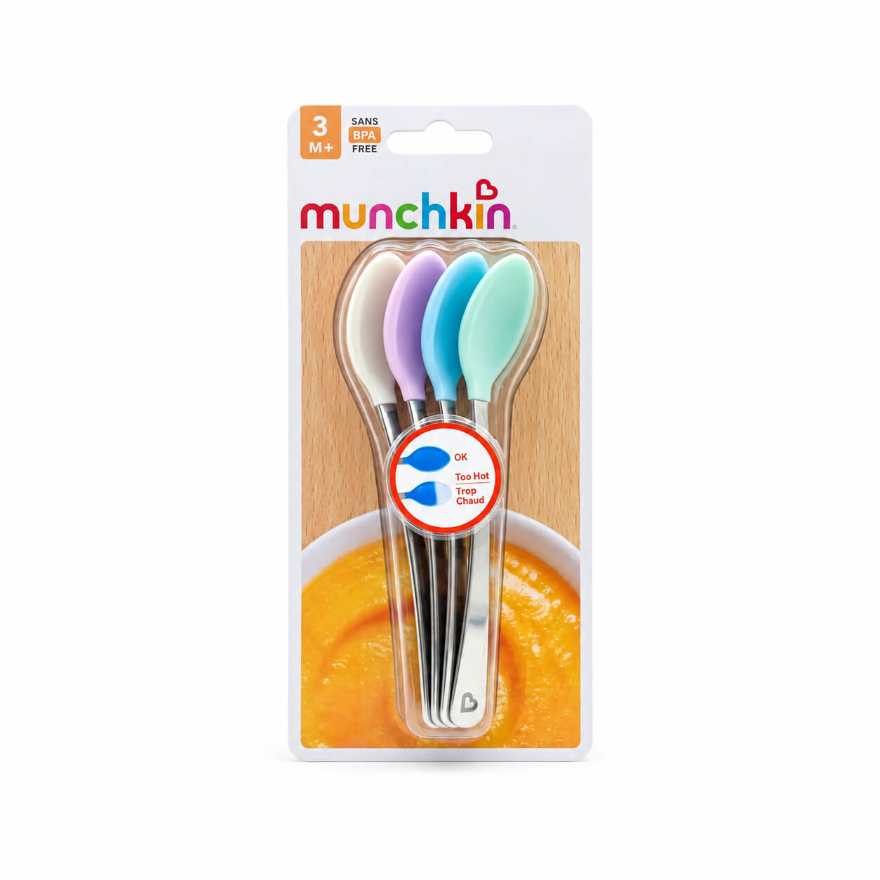 מארז 4 כפיות האכלה משנות צבע לפי חום Munchkin