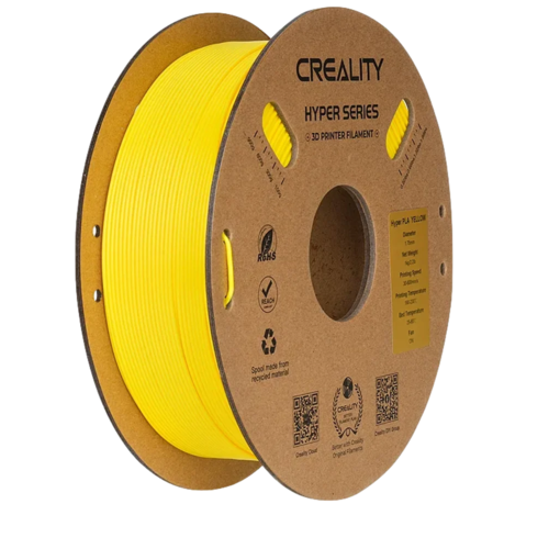 סליל הדפסה צהוב למדפסת תלת מימד Hyper Series PETG 1.75mm 1kg מבית CREALITY
