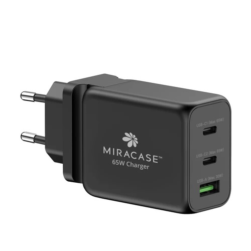 מטען קיר אוניברסלי מהיר צבע שחור Miracase MWC65U