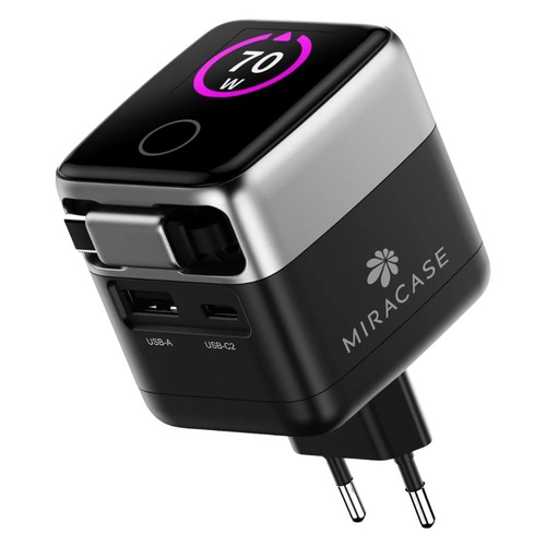 מטען קיר Miracase 70W + USB-C MWC70RC MWC70RC