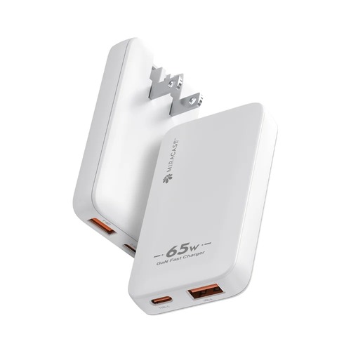 מטען קיר מהיר 65W צבע לבן Miracase MWC65W