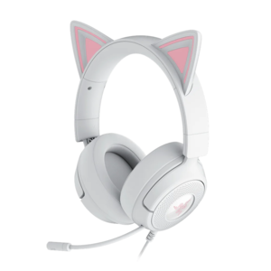 אוזניות גיימינג חוטיות דגם Kraken Kitty V3 X בצבע לבן מבית Razer