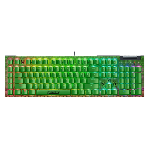 Minecraft Edition Razer BlackWidow V4 X – מקלדת גיימינג מכנית
